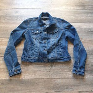 New Look Three Quarter Length Jean Jacket Womens Medium Long Sleeve Denim Medium